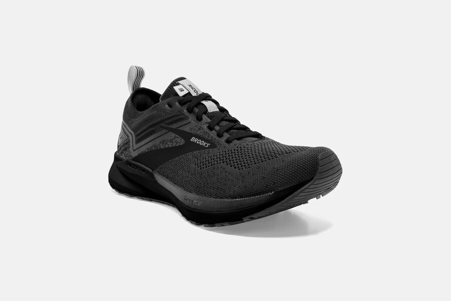 Brooks Running Shoes - Ricochet 3 Road Mens - Black - BZD-281740